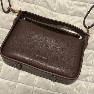 THE HORSE mini CLEMENTINE leather crossbody - charcoal NWOT